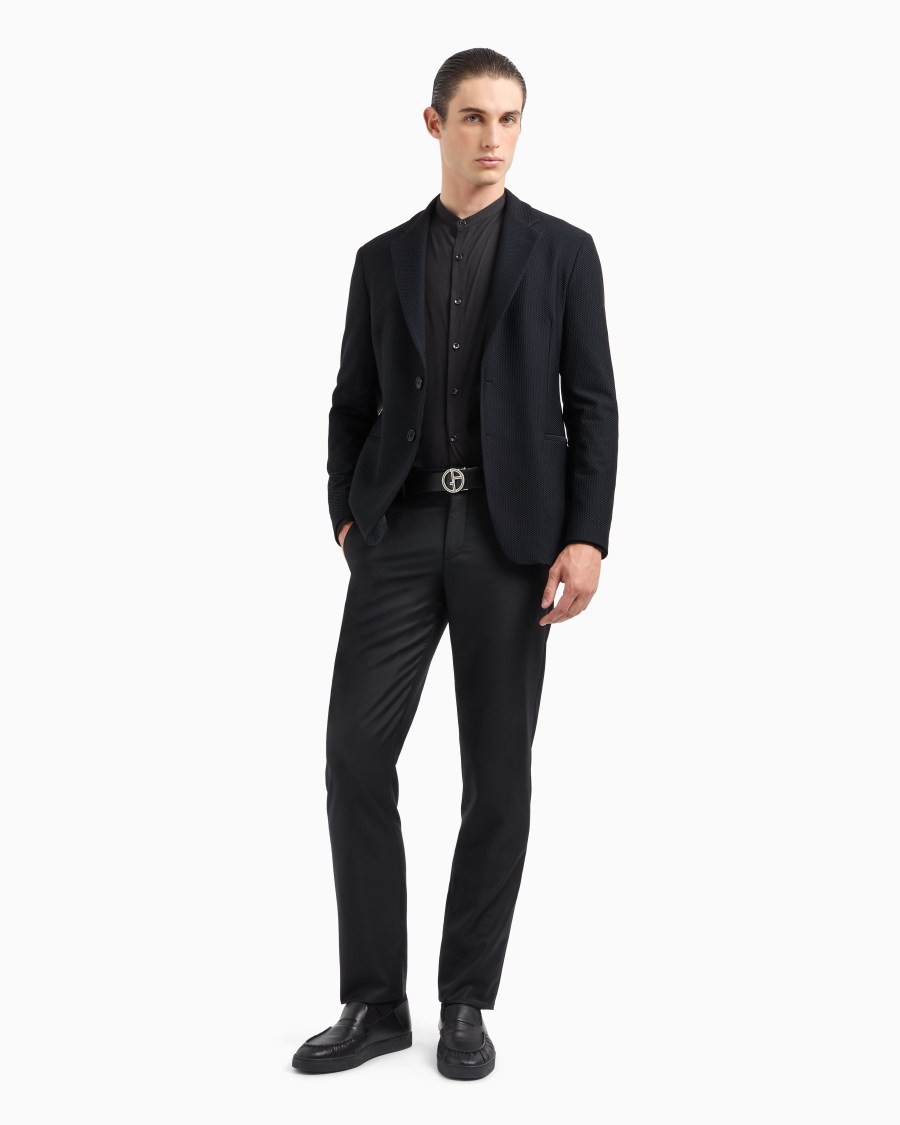 The world of armani CAMICIA ICON IN COTONE UNITO STRETCH Promozione