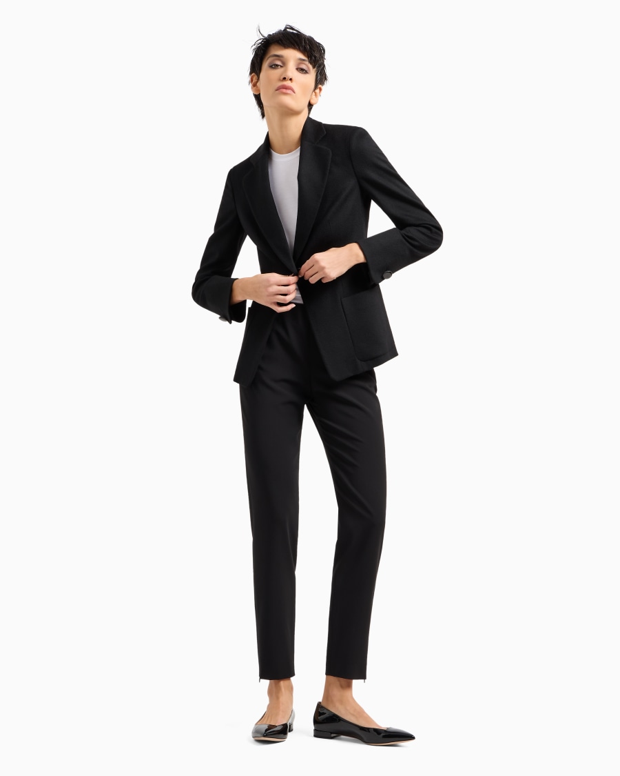 The world of armani PANTALONI IN CREPE DI LANA Negozi Online