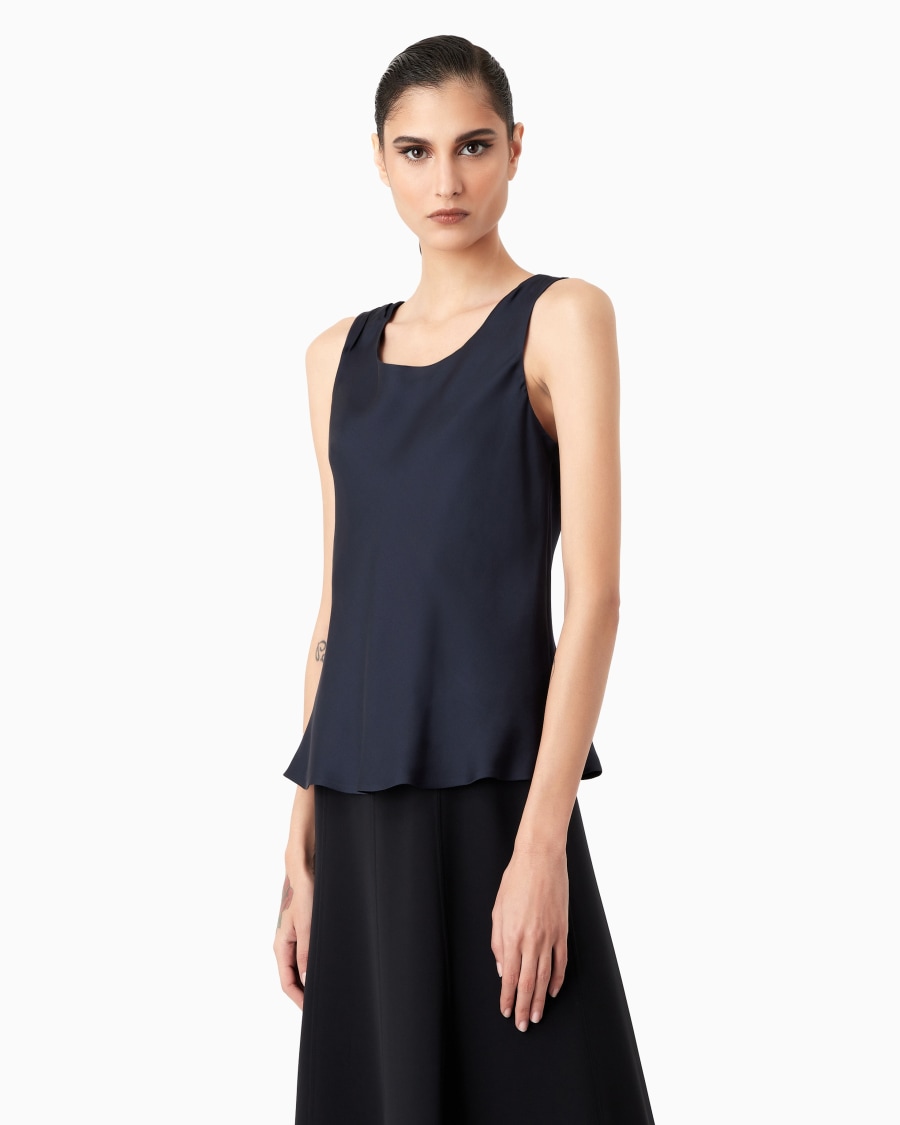 The world of armani TOP IN PURA SETA Promozione Limitata