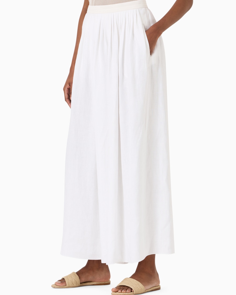 The world of armani PANTALONI AMPI IN CANAPA ASV Economico