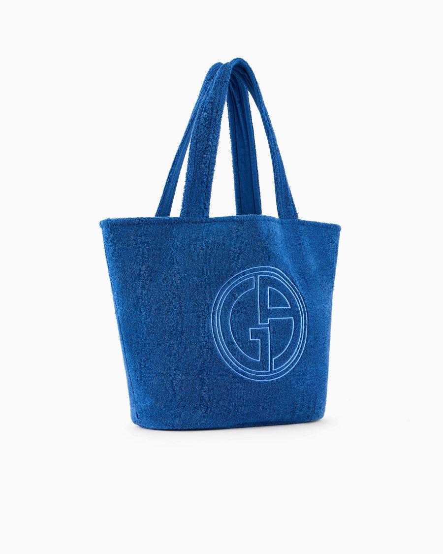 The world of armani BORSA DA MARE IN SPUGNA DI COTONE In Saldo