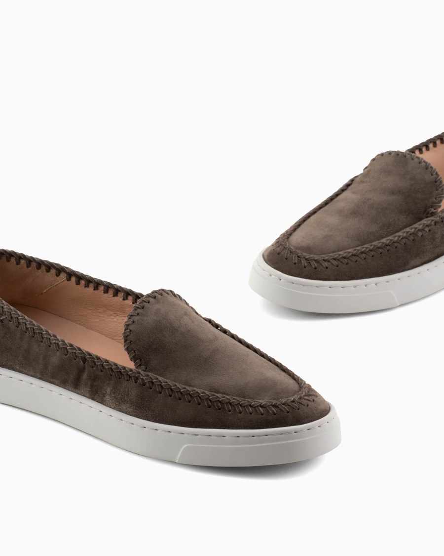 The world of armani GALLERIA 3 SLIP-ON IN PELLE SCAMOSCIATA 2025