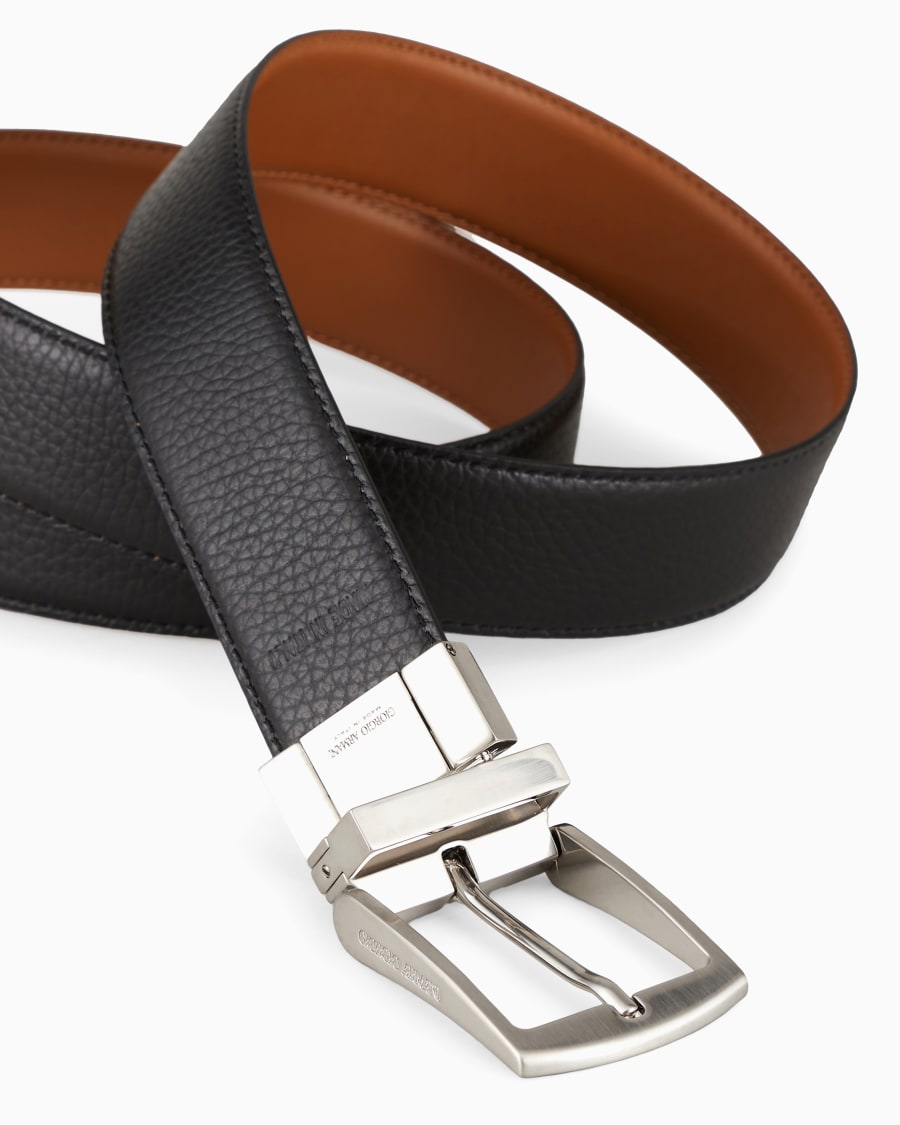 The world of armani CINTURA REVERSIBILE IN PELLE Italia