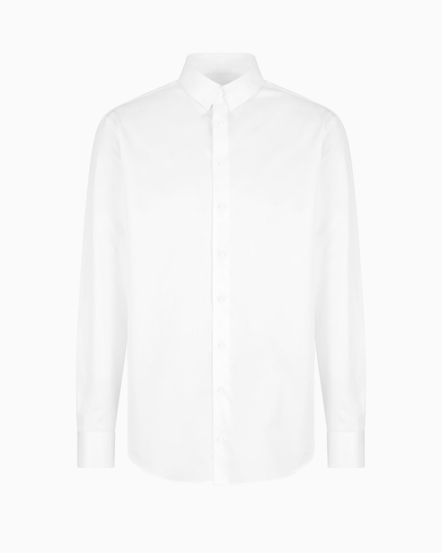 The world of armani CAMICIA IN TWILL DI COTONE Vendita