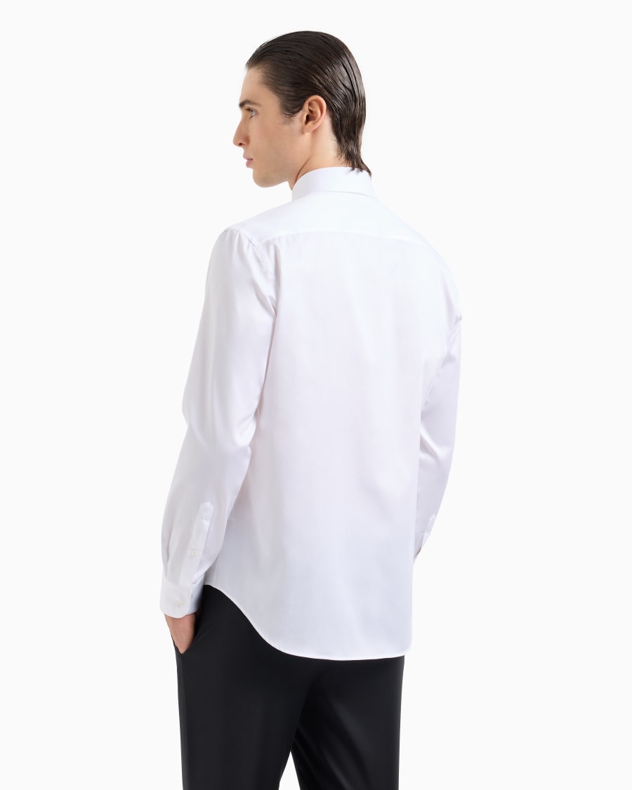 The world of armani CAMICIA IN TWILL DI COTONE Vendita