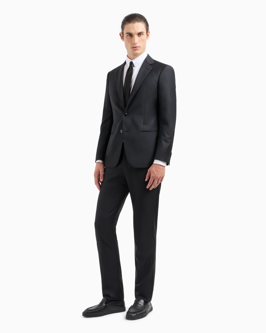 The world of armani CAMICIA IN TWILL DI COTONE Vendita