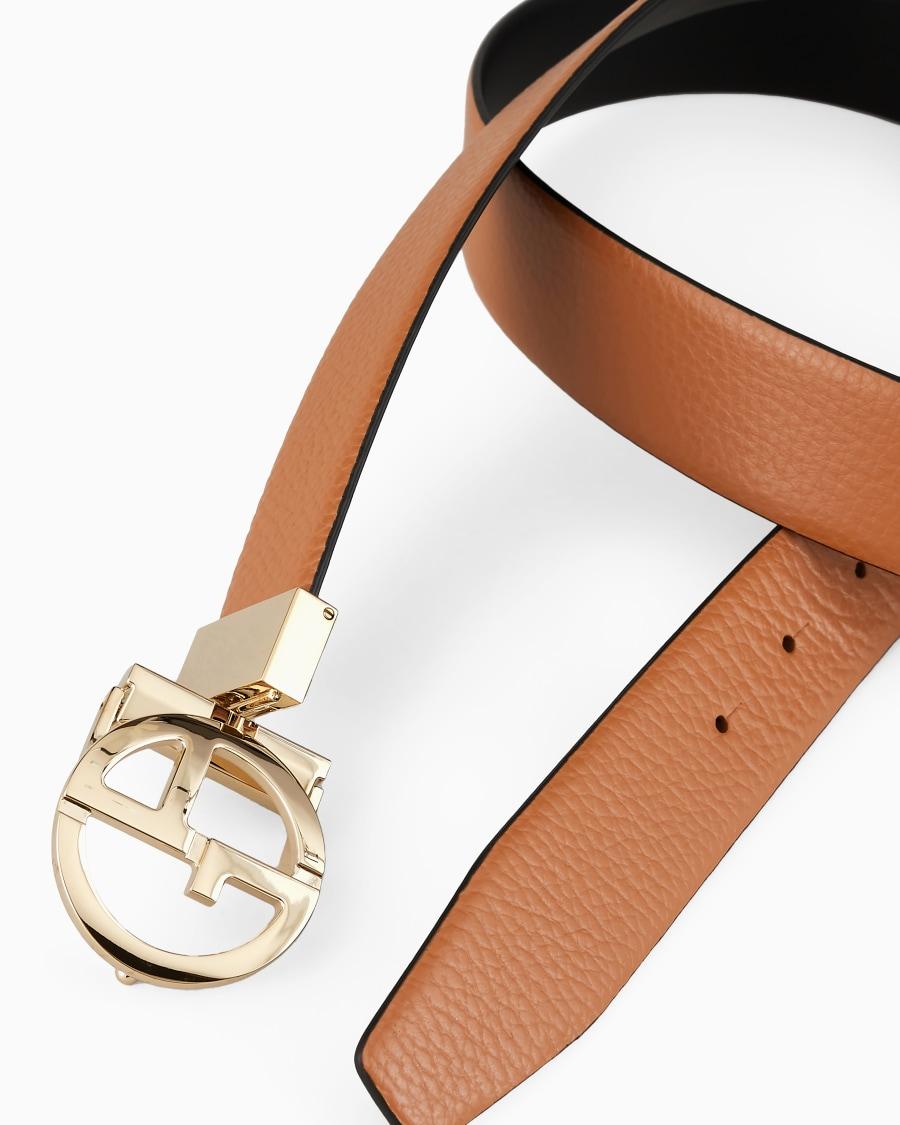 The world of armani CINTURA REVERSIBILE IN PELLE BICOLORE Soddisfazione Garantita