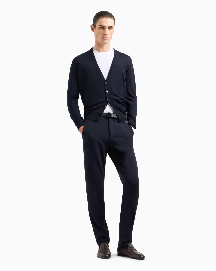 The world of armani T-SHIRT IN JERSEY BAMBOO DI VISCOSA STRETCH CON RICAMO GA Shopping Online