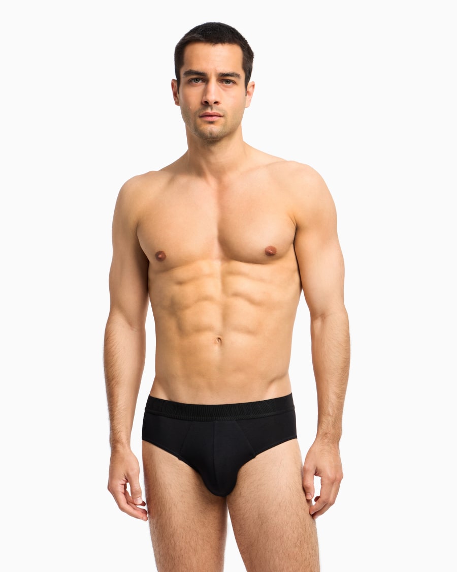 The world of armani SLIP IN JERSEY STRETCH CON BANDA LOGATA Sottocosto