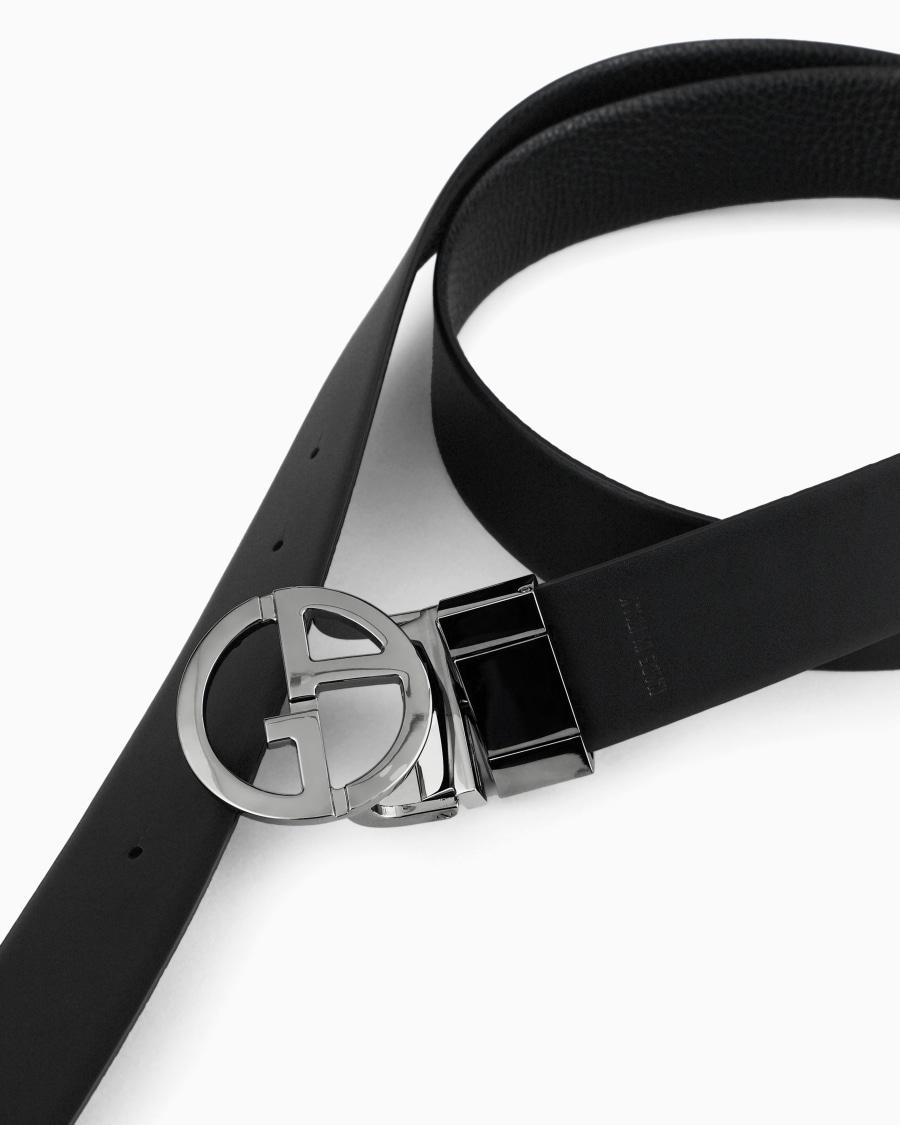 The world of armani CINTURA REVERSIBILE IN PELLE BICOLORE Convenienza
