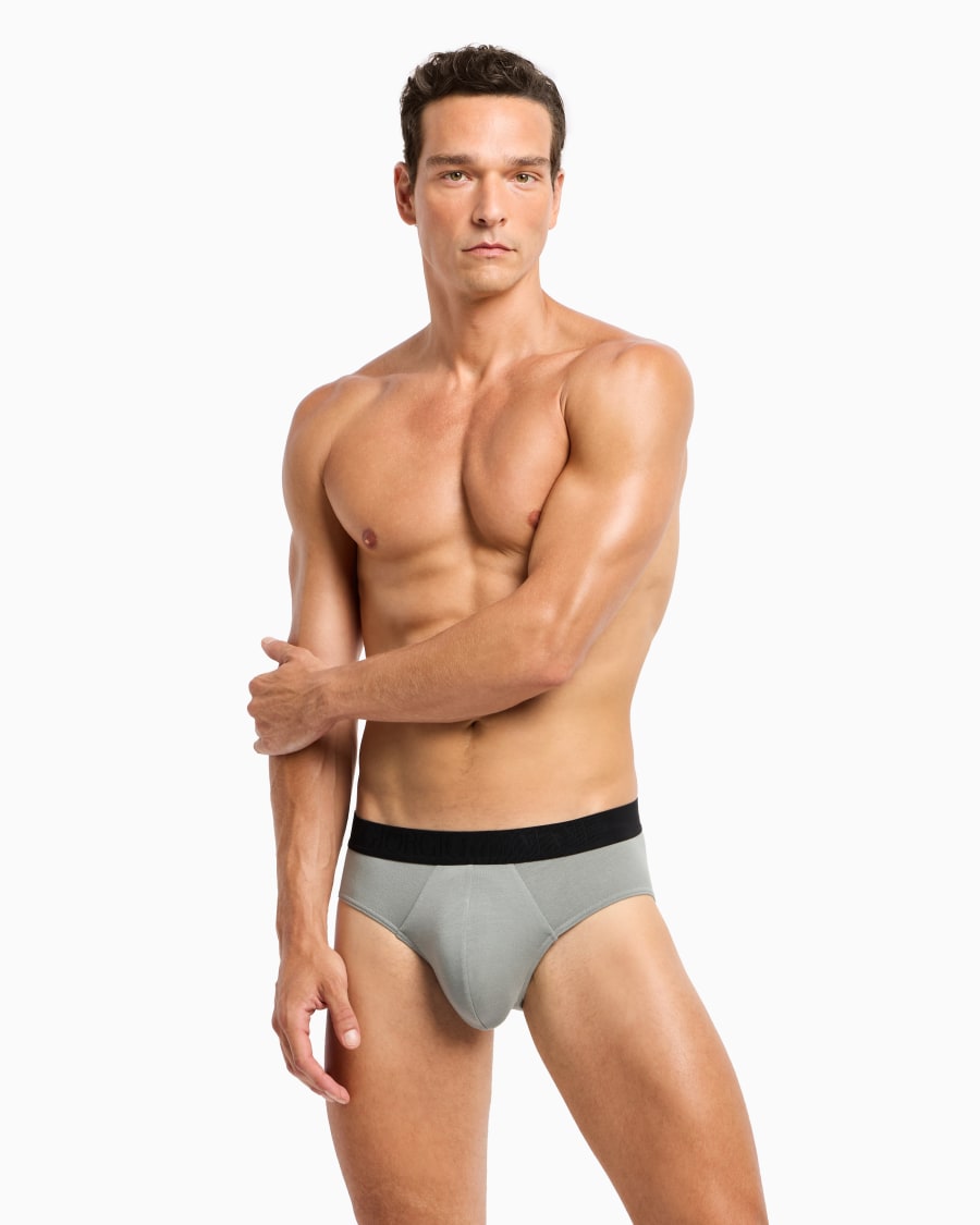 The world of armani SLIP IN JERSEY STRETCH CON BANDA LOGATA Novità