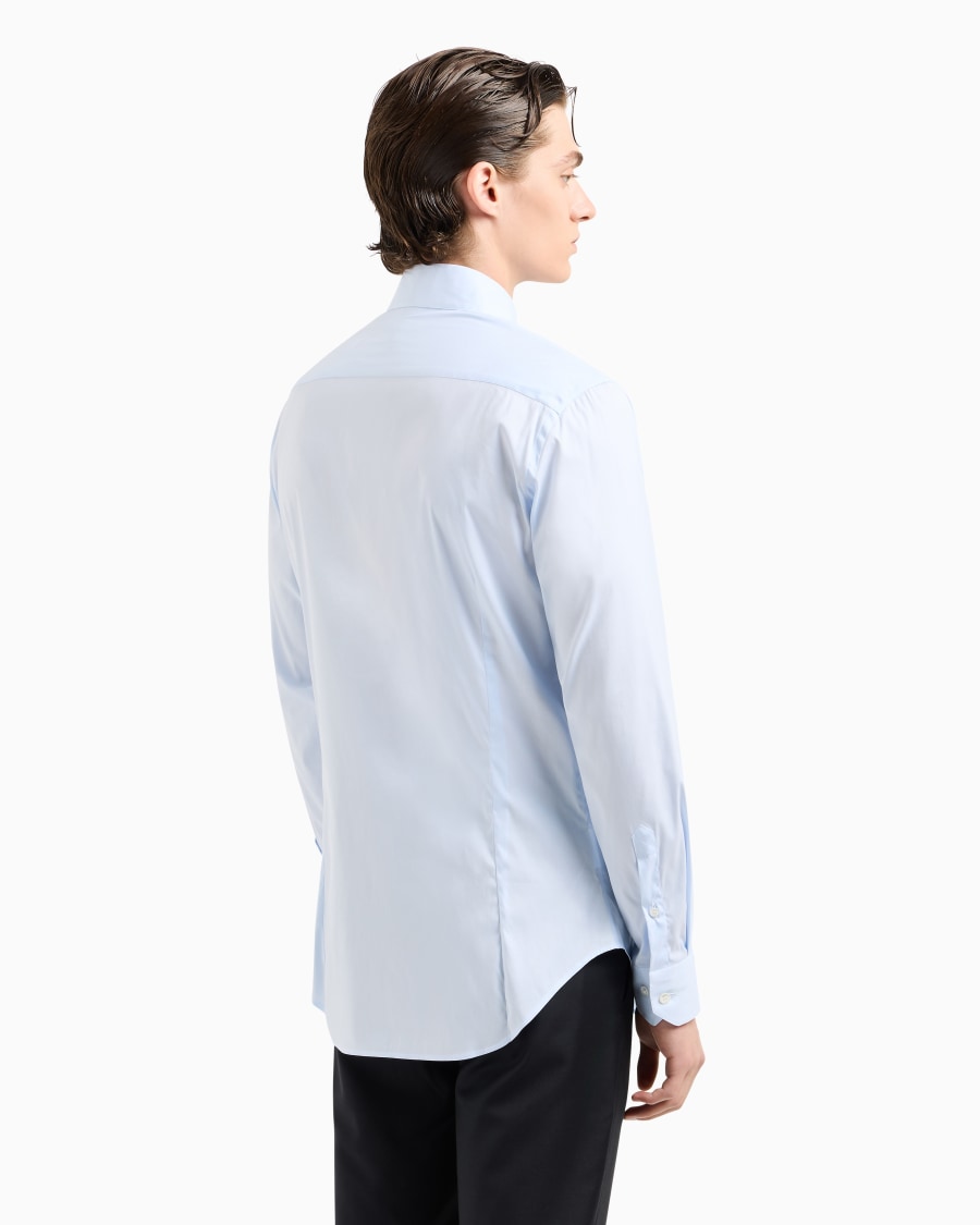The world of armani CAMICIA IN TESSUTO STRETCH CON COLLO CLASSICO CON STECCHE Offerta