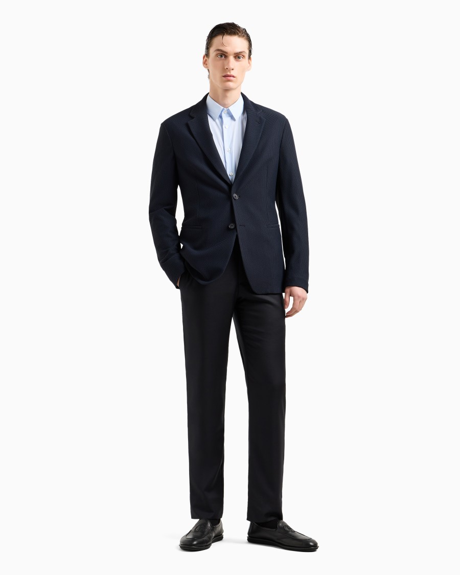 The world of armani CAMICIA IN TESSUTO STRETCH CON COLLO CLASSICO CON STECCHE Offerta