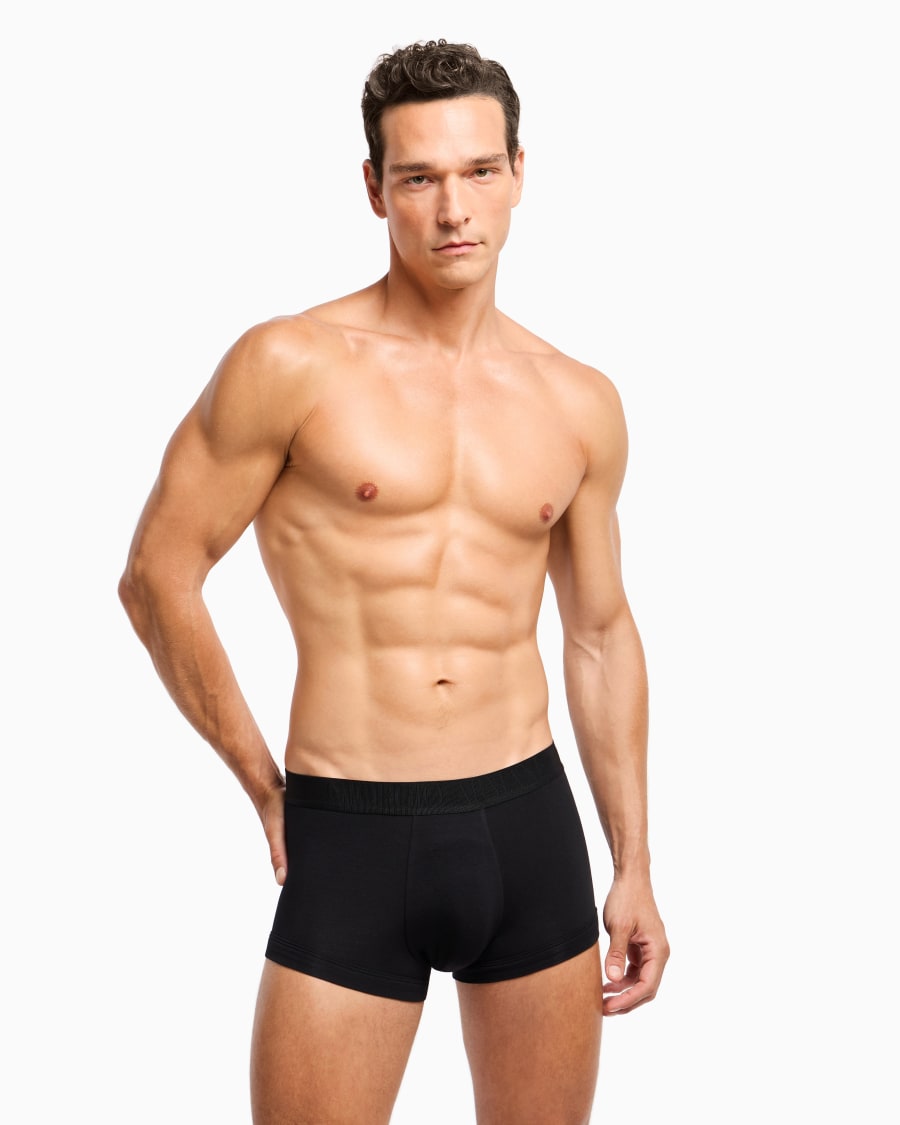 The world of armani PACK TRE BOXER IN JERSEY STRETCH In Vendita
