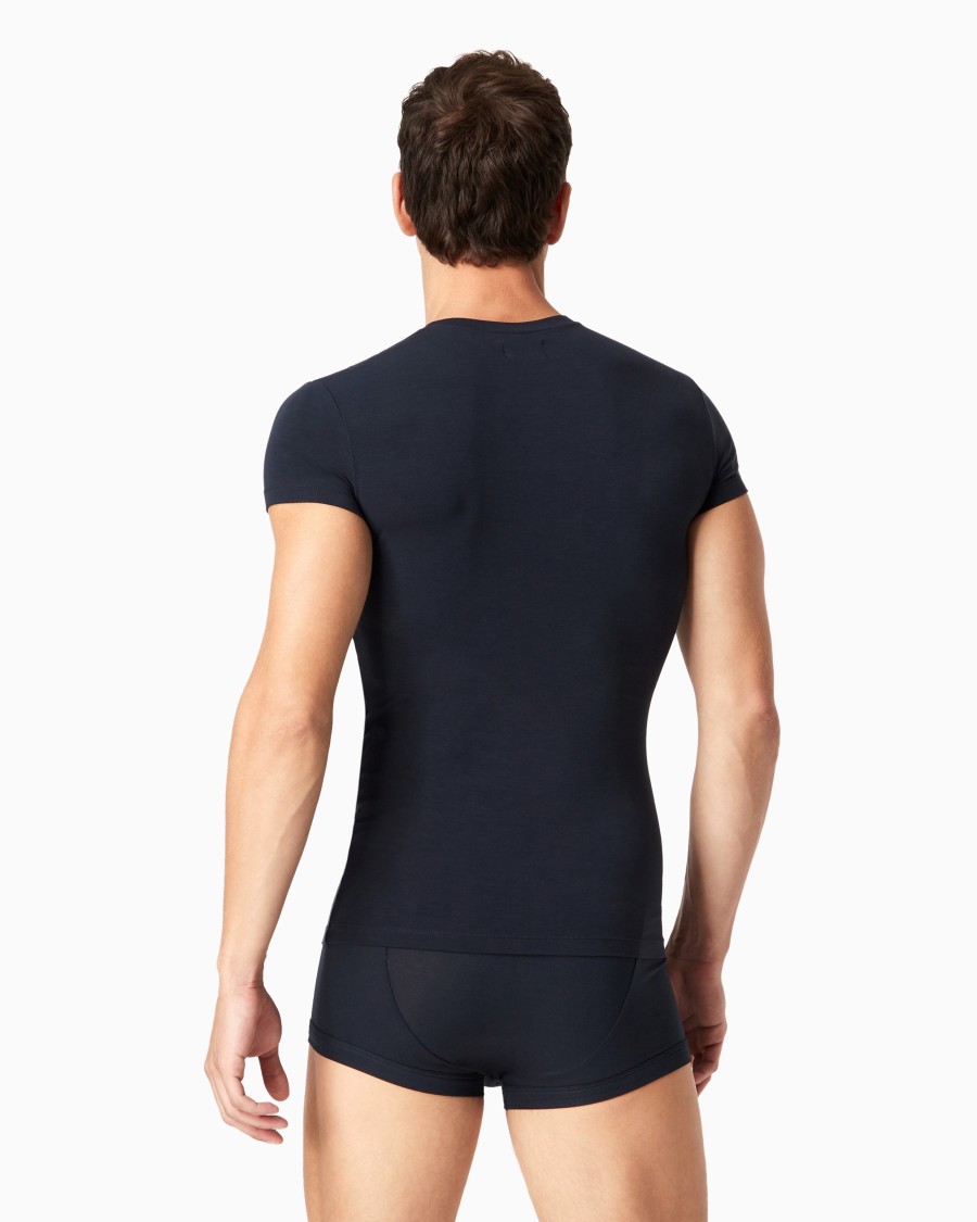 The world of armani MAGLIA LOUNGEWEAR A MANICA CORTA IN MODAL STRETCH Hotsell