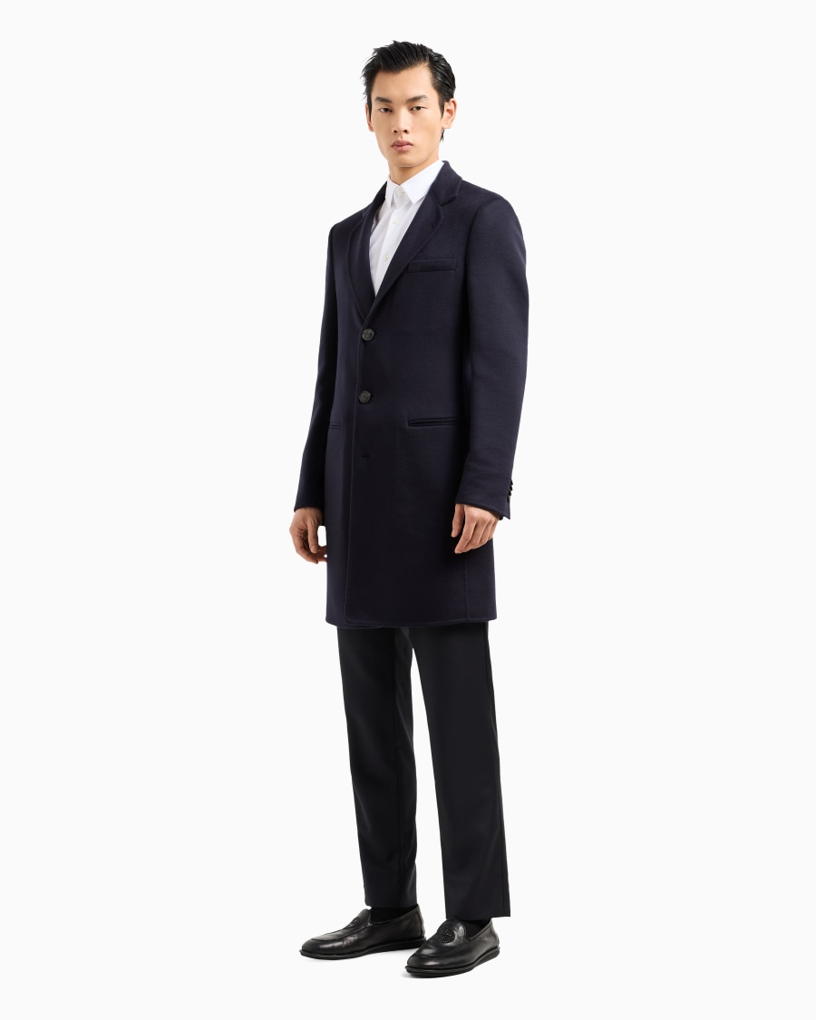 The world of armani CAPPOTTO LUNGO IN CASHMERE Saldi Di Fabbrica