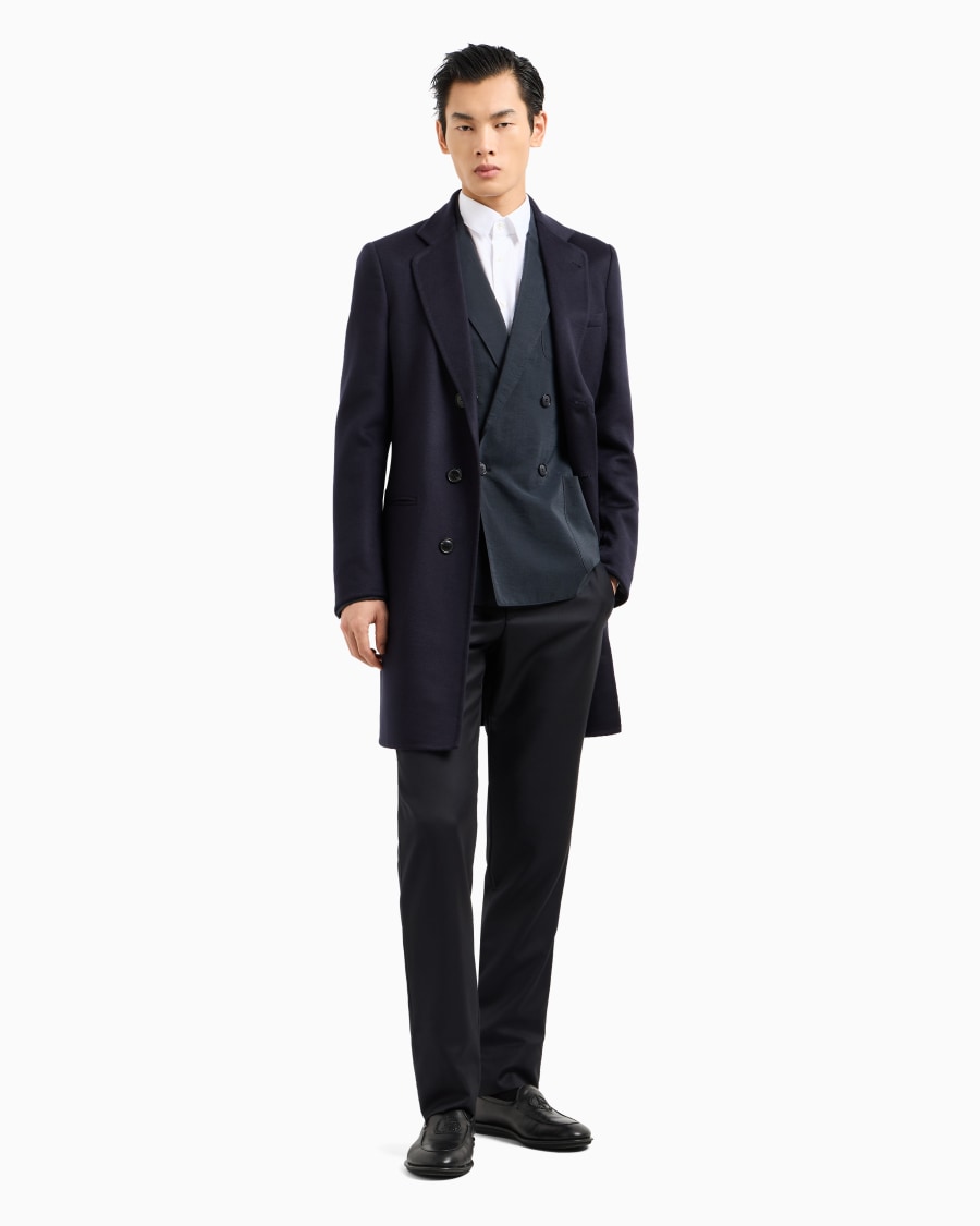 The world of armani CAPPOTTO LUNGO IN CASHMERE Saldi Di Fabbrica