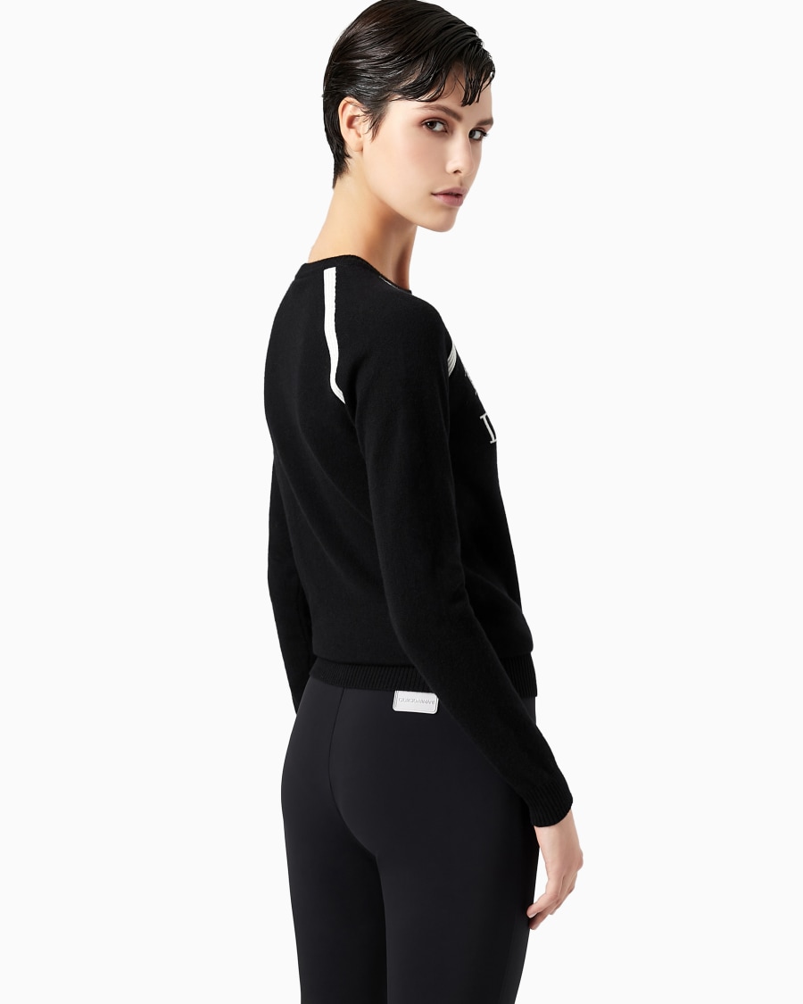 The world of armani GIORGIO ARMANI NEVE MAGLIA GIROCOLLO IN CASHMERE Moda