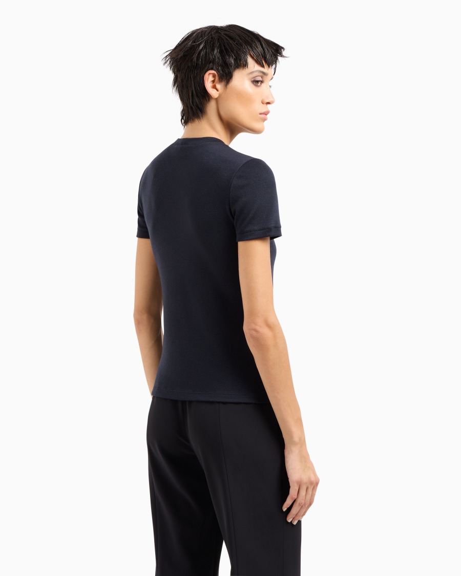 The world of armani T-SHIRT IN PURO CASHMERE 2025