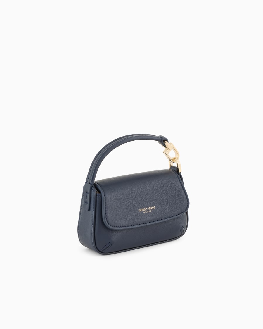The world of armani MINI BORSA CHARM LA PRIMA SOFT IN NAPPA Italia