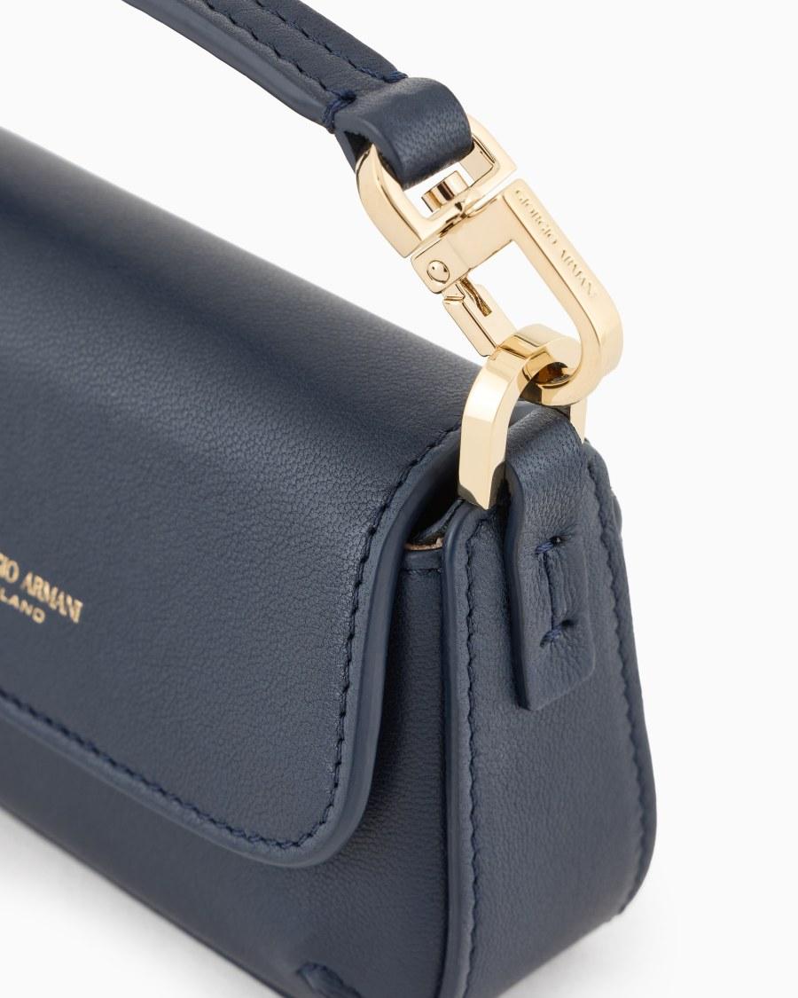 The world of armani MINI BORSA CHARM LA PRIMA SOFT IN NAPPA Italia