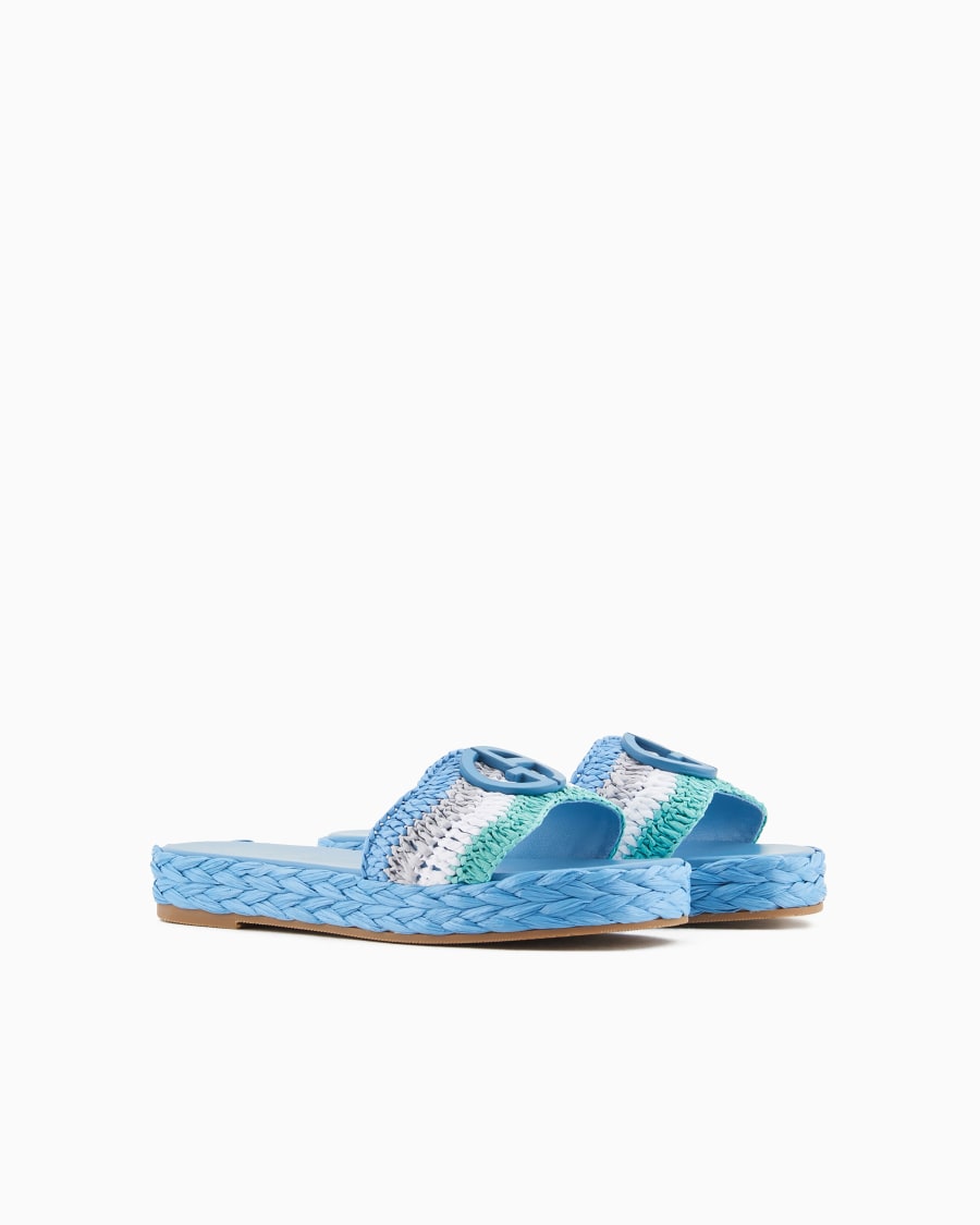 The world of armani SANDALI FLAT CON MOTIVO INTRECCIO Promozione