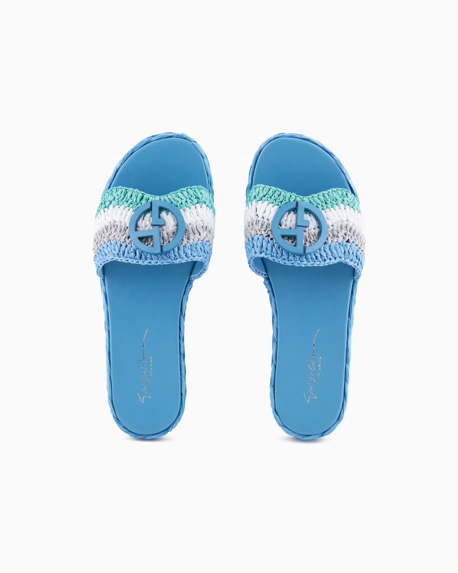 The world of armani SANDALI FLAT CON MOTIVO INTRECCIO Promozione