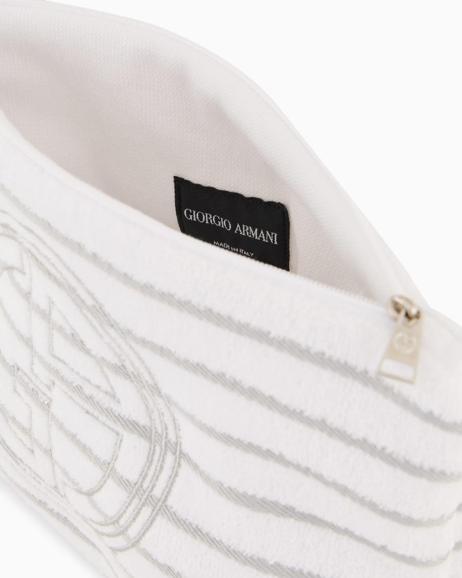 The world of armani POCHETTE IN SPUGNA DI COTONE Fino Al -60%