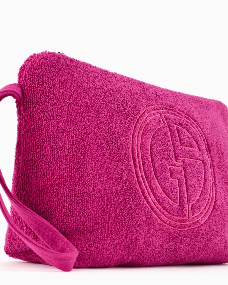 The world of armani POCHETTE IN SPUGNA DI COTONE Economico