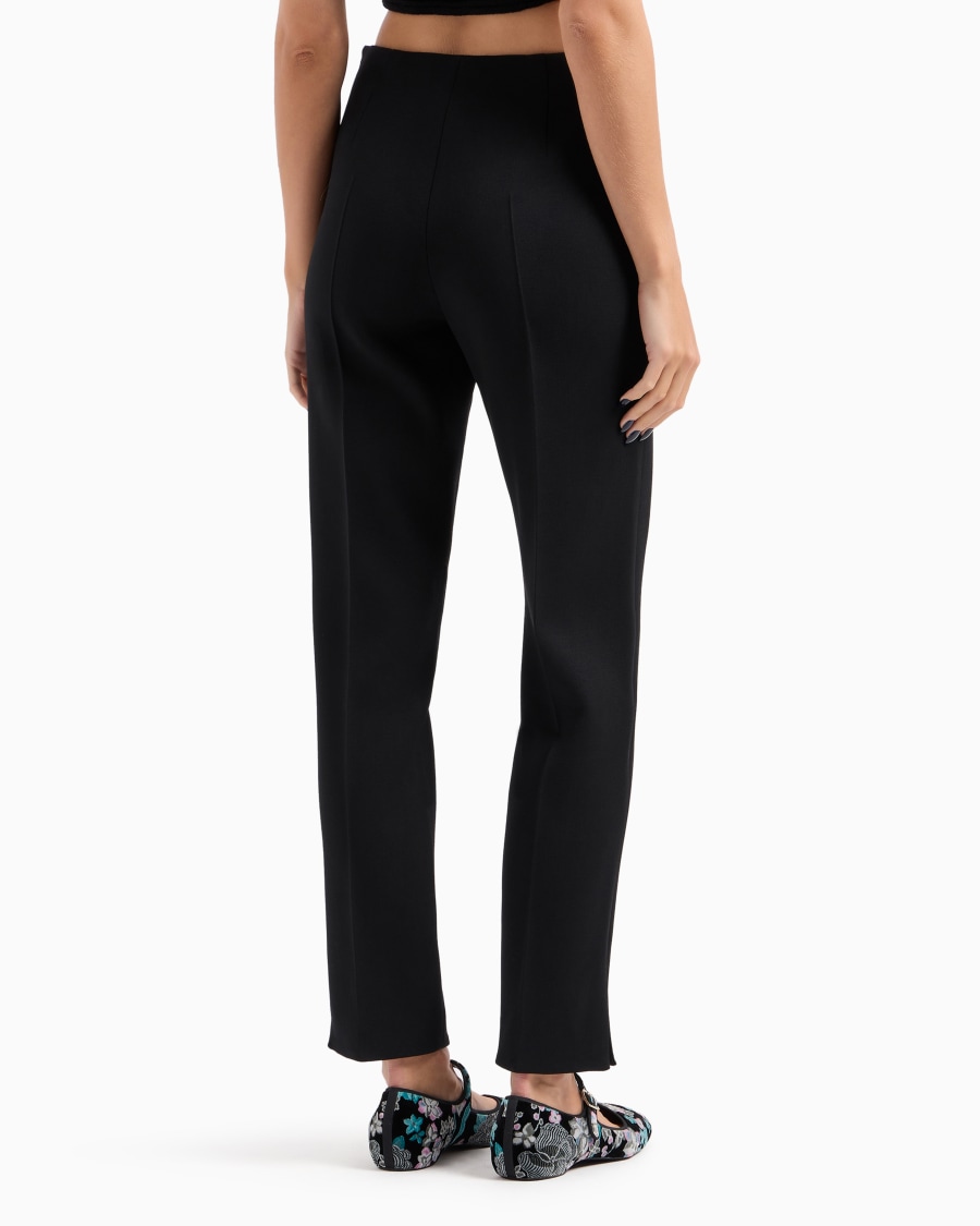 The world of armani PANTALONI DRITTI IN LANA VERGINE STRETCH In Vendita