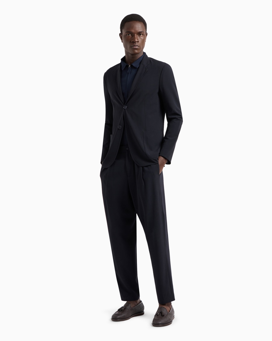The world of armani CAMICIA SLIM FIT CON ZIP IN COTONE SEERSUCKER 2025