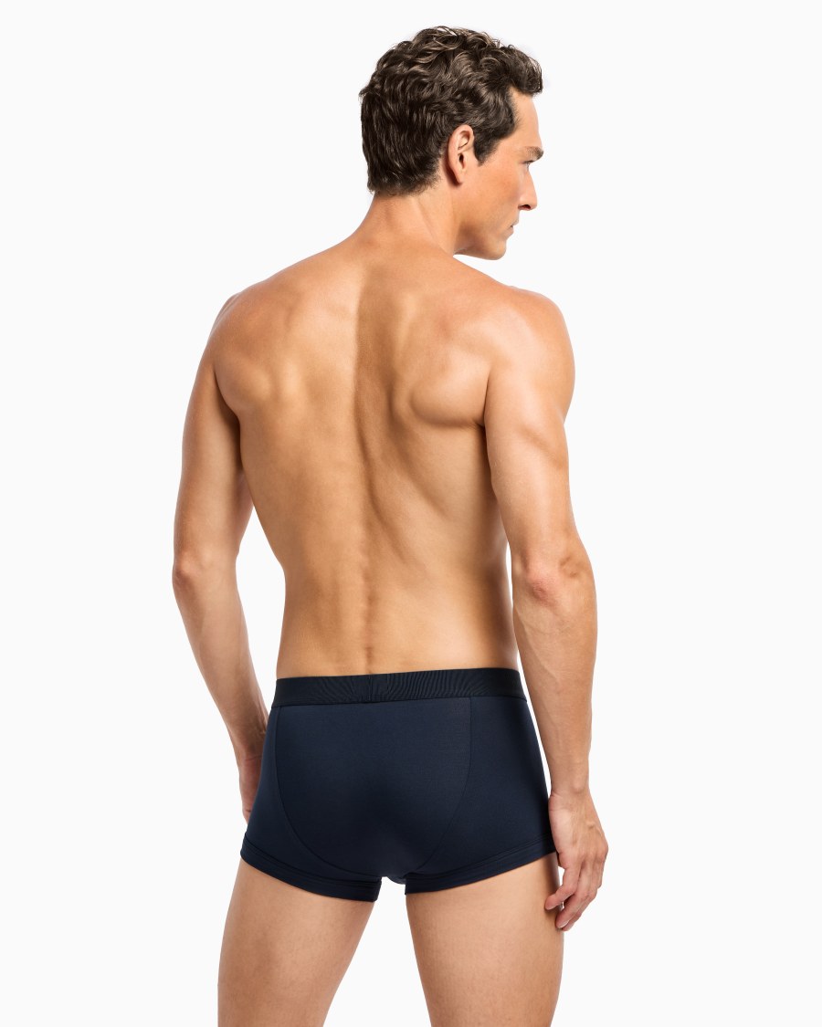The world of armani BOXER IN JERSEY STRETCH CON BANDA LOGATA In Linea