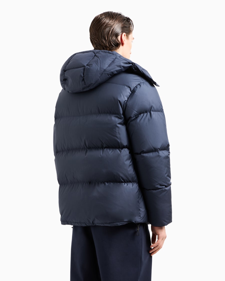 The world of armani BOMBER CON CAPPUCCIO IMBOTTITO IN PIUMA D'OCA ASV Nuovo