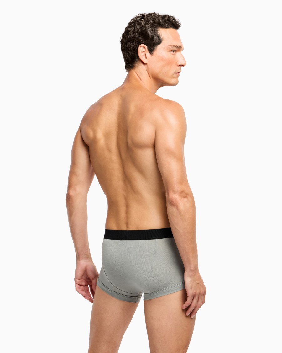 The world of armani PACK TRE BOXER IN JERSEY STRETCH Vendita