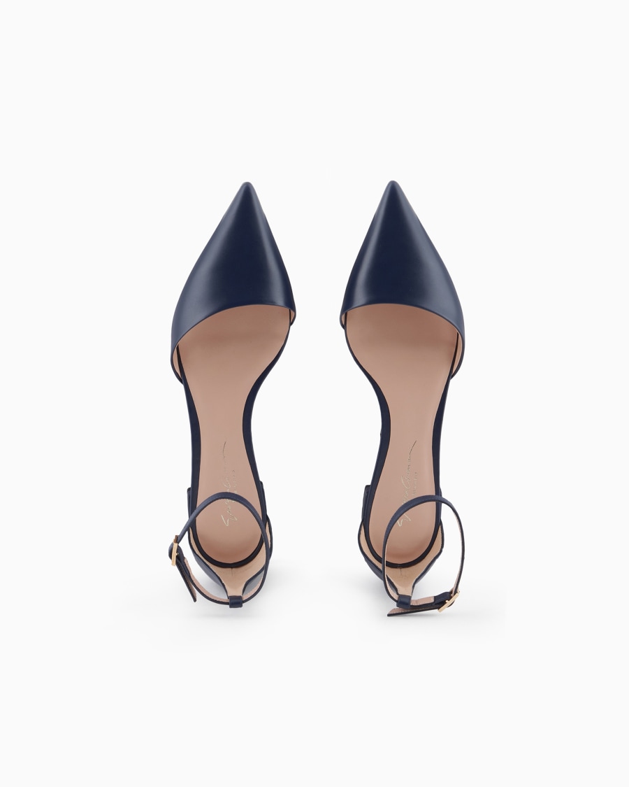 The world of armani BALLERINE CON CINTURINO IN PELLE Economico