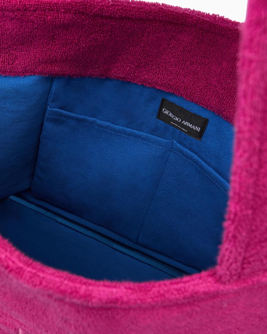The world of armani BORSA DA MARE IN SPUGNA DI COTONE Italy