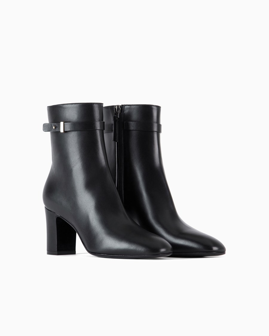 The world of armani STIVALETTI CON TACCO IN NAPPA Soddisfazione Garantita