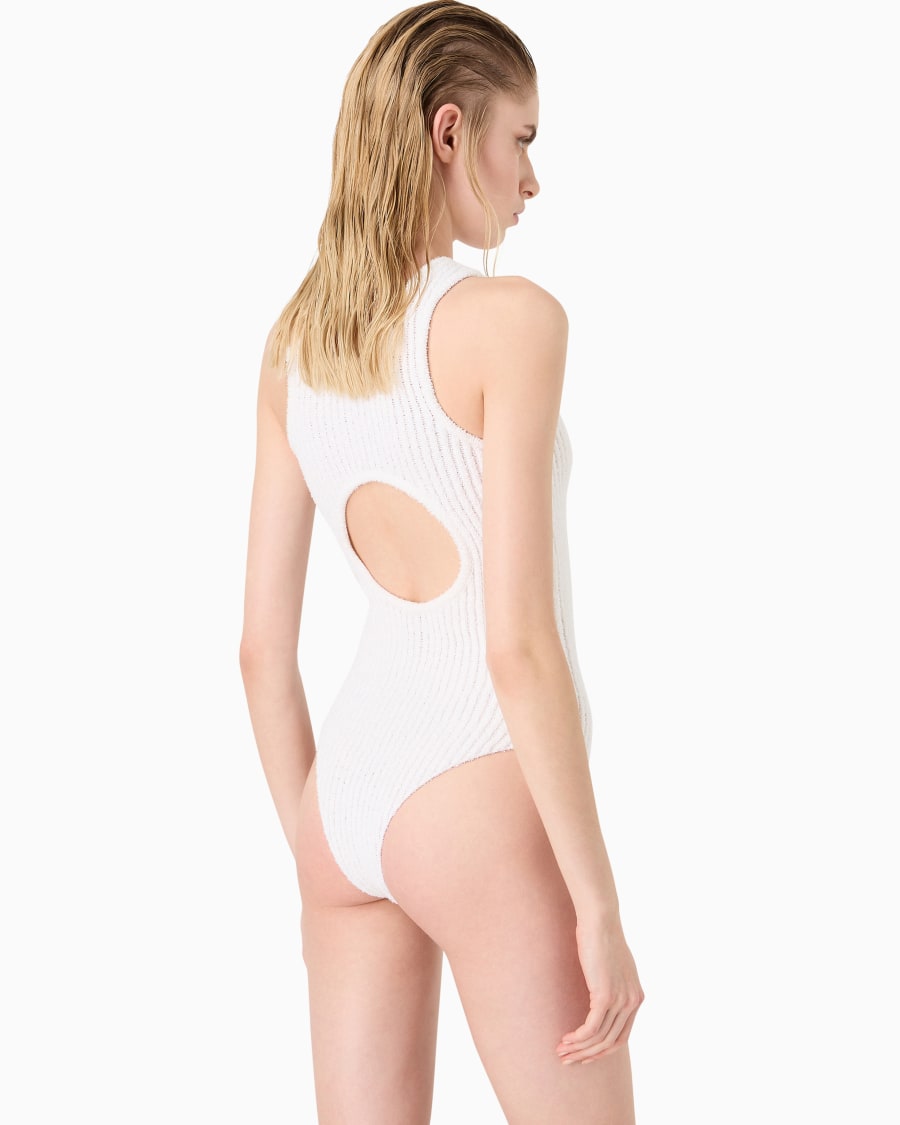 The world of armani BODY IN MISTO COTONE E VISCOSA A COSTE Negozi Online