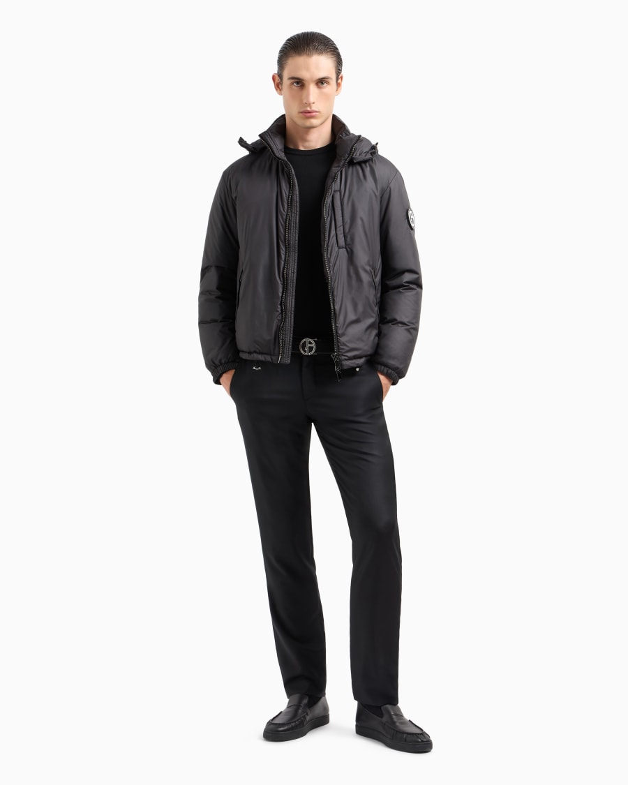 The world of armani BLOUSON CON CAPPUCCIO IMBOTTITO IN PIUMA D'OCA ASV Shopping Online