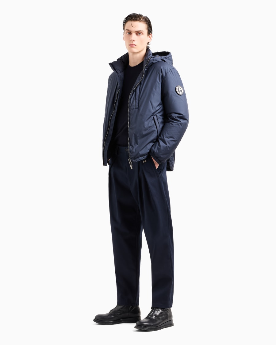The world of armani BLOUSON CON CAPPUCCIO IMBOTTITO IN PIUMA D'OCA ASV Nuova