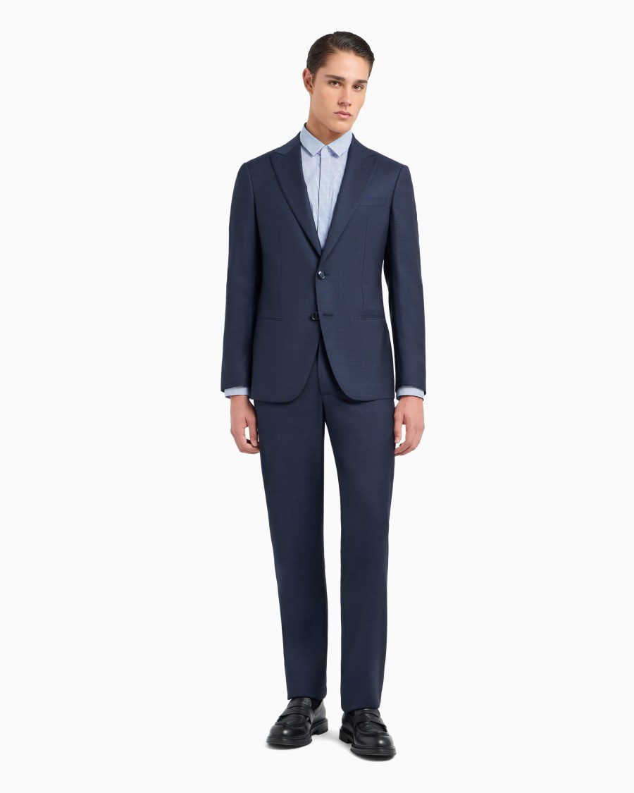 The world of armani ABITO LINEA SOHO MONOPETTO IN LANA VERGINE PUNTO SPILLO Offerte