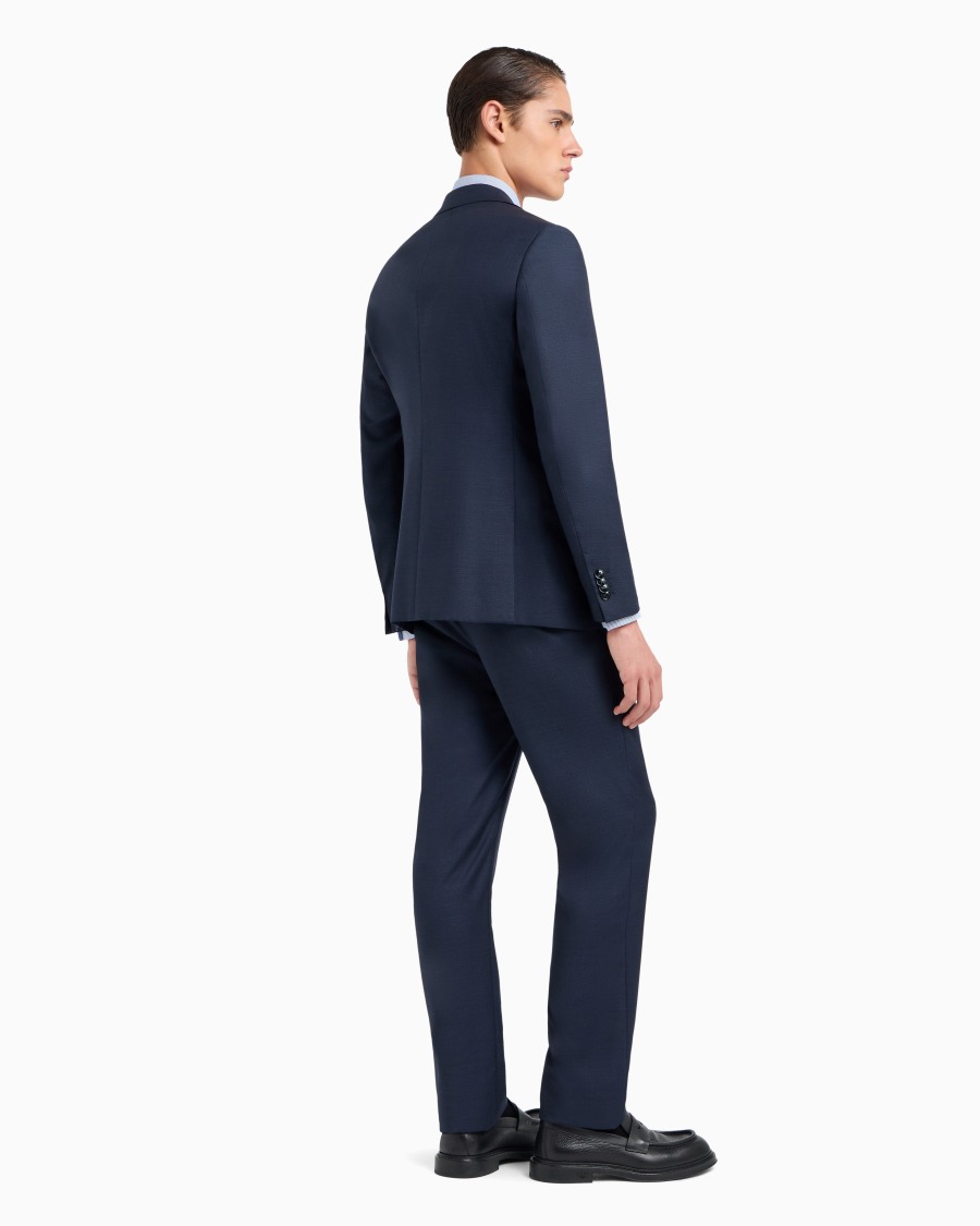 The world of armani ABITO LINEA SOHO MONOPETTO IN LANA VERGINE PUNTO SPILLO Offerte