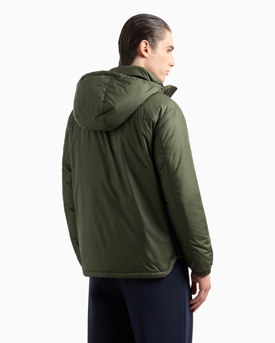 The world of armani BLOUSON CON CAPPUCCIO IMBOTTITO IN PIUMA D'OCA ASV Saldi Di Fabbrica