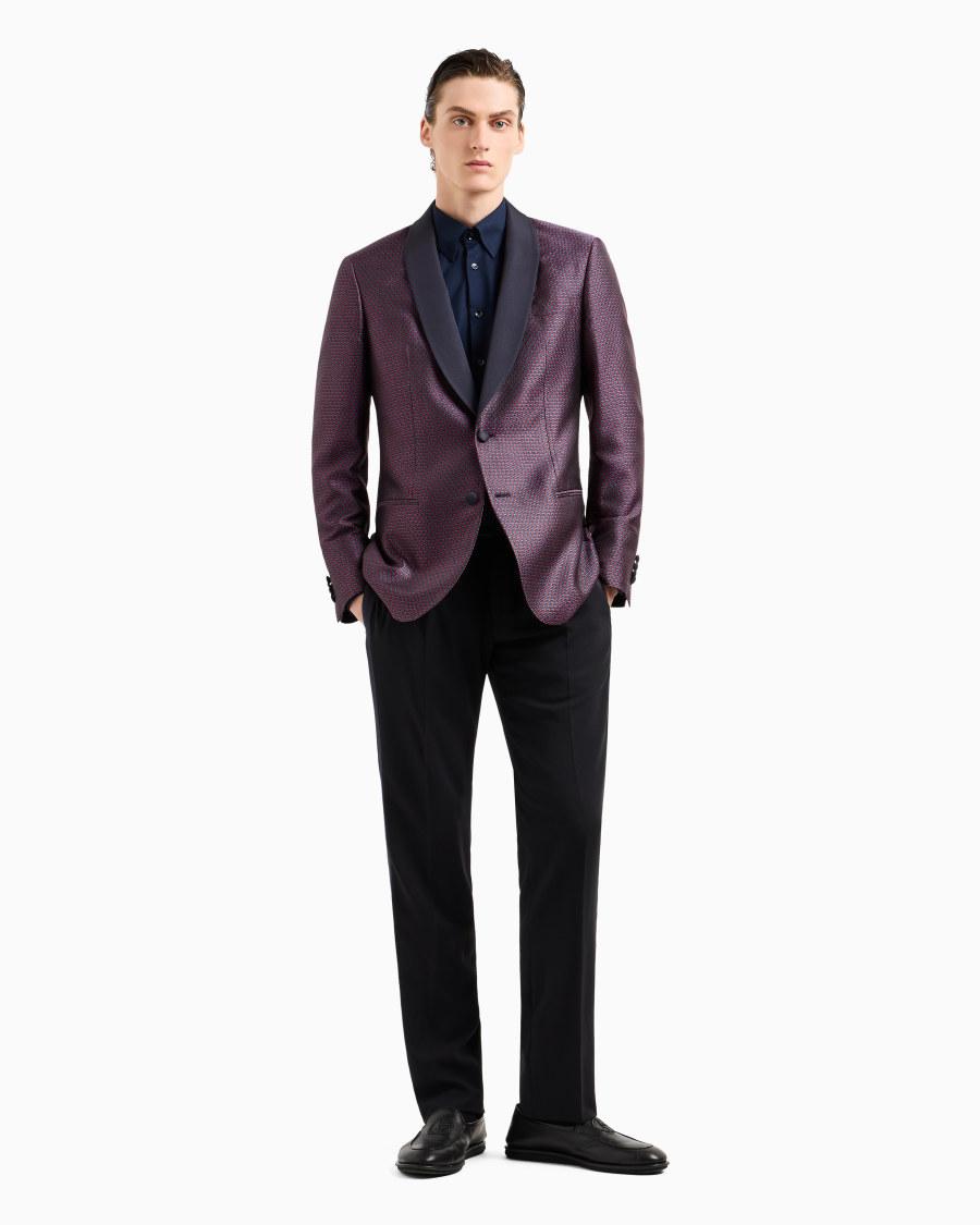 The world of armani CAMICIA SLIM FIT ICON IN JERSEY DI COTONE Negozio