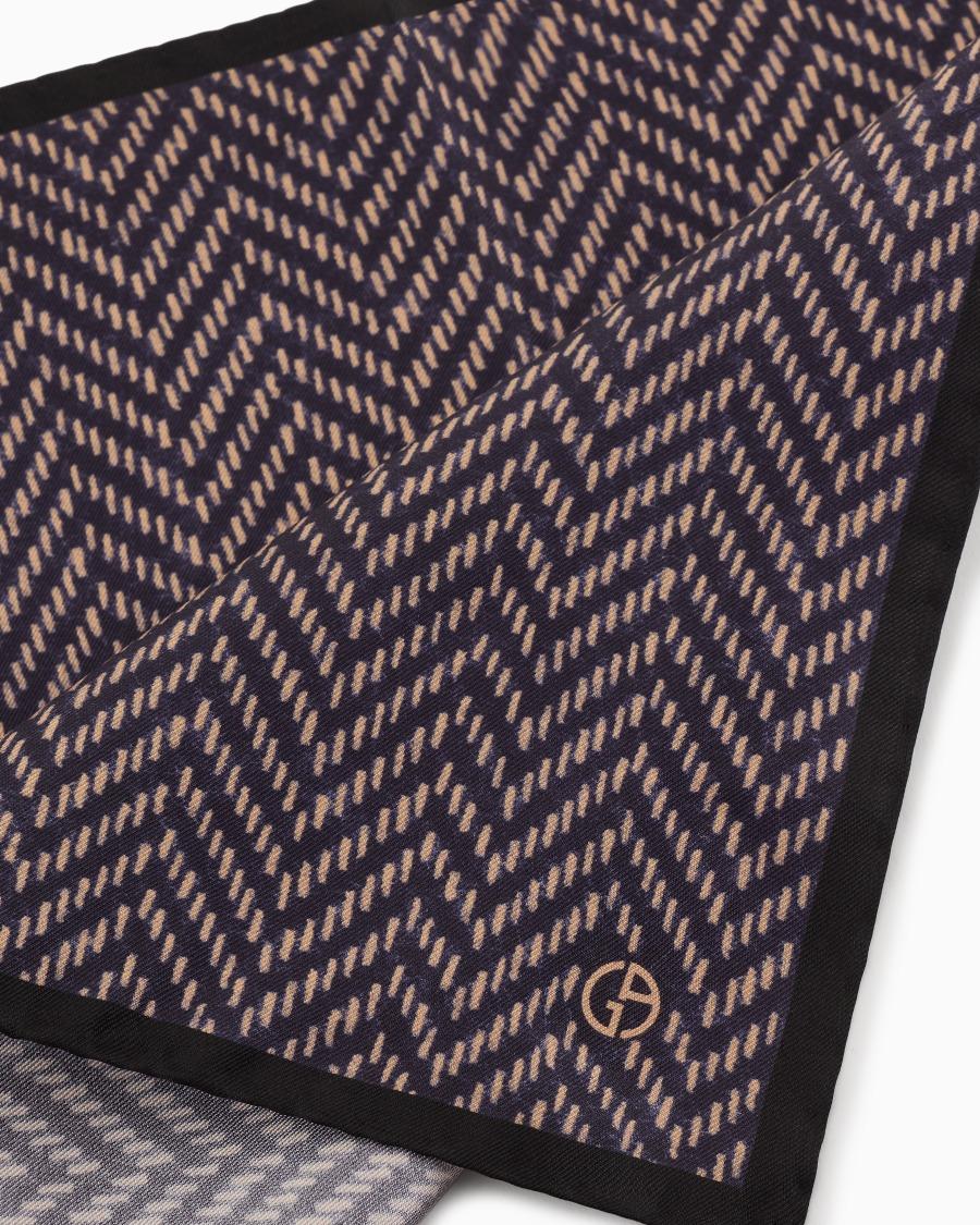 The world of armani POCHETTE DA TASCHINO IN SETA STAMPATA ASV Nuova