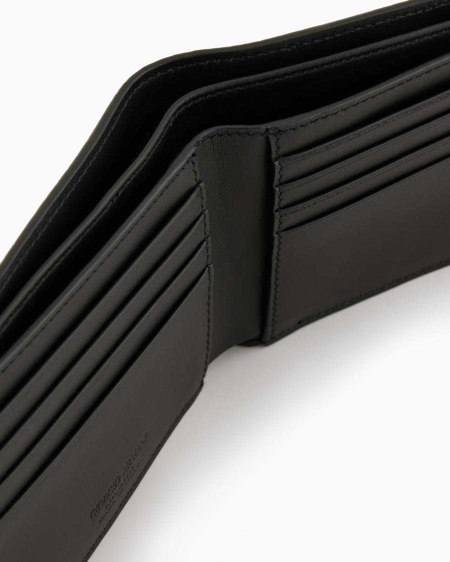 The world of armani PORTAFOGLI BIFOLD IN PELLE STAMPATA Italy