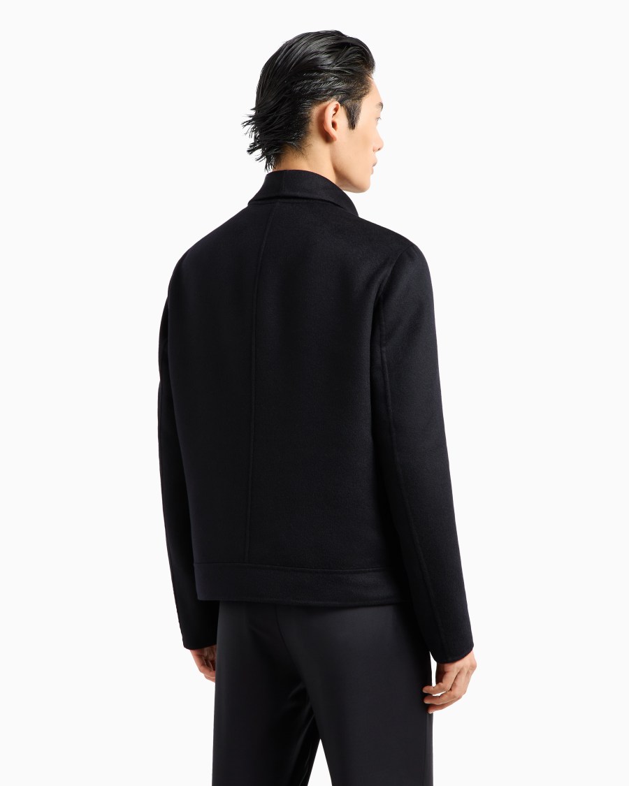 The world of armani BLOUSON ICON IN PANNO DOUBLE DI CASHMERE In Linea