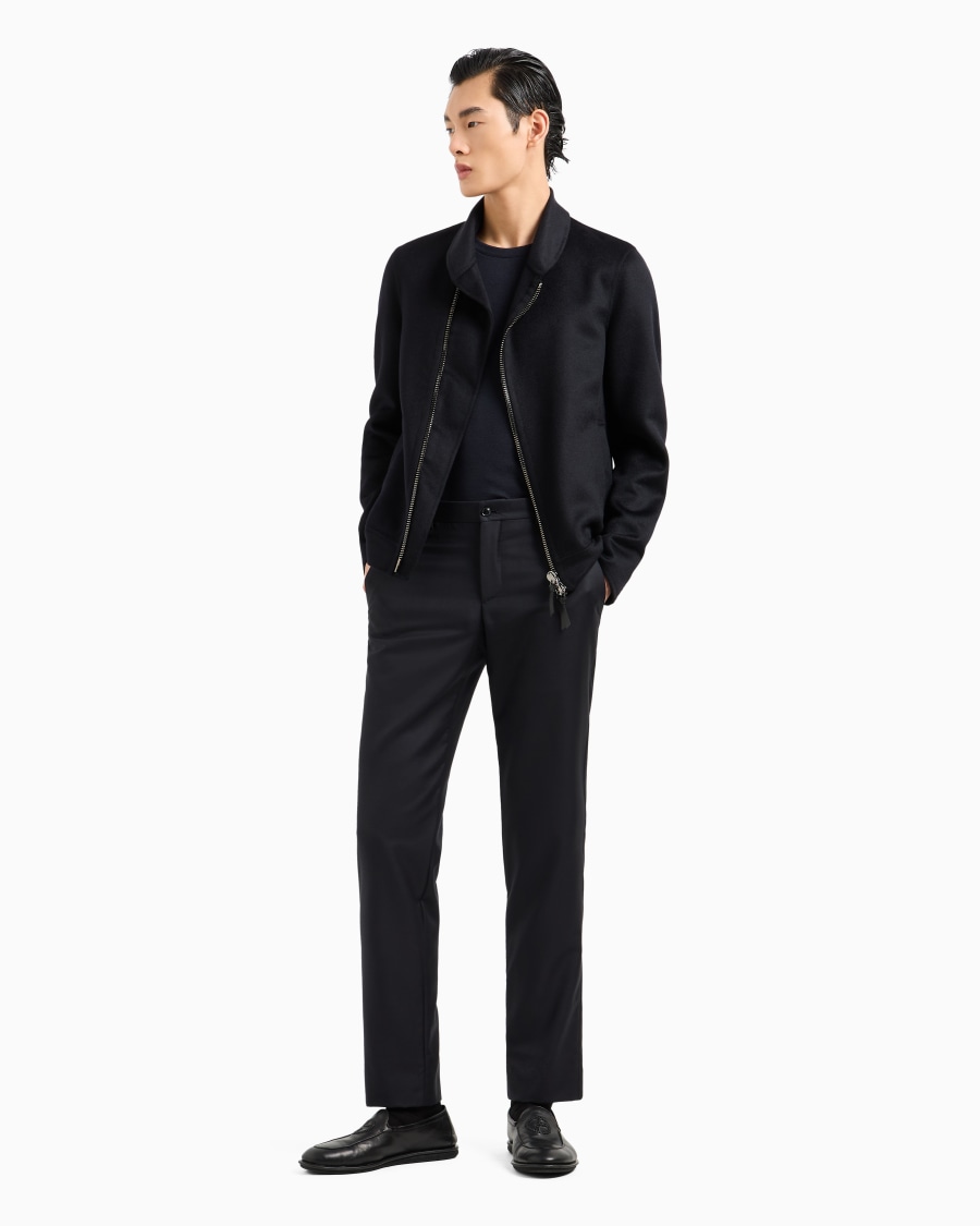 The world of armani BLOUSON ICON IN PANNO DOUBLE DI CASHMERE In Linea