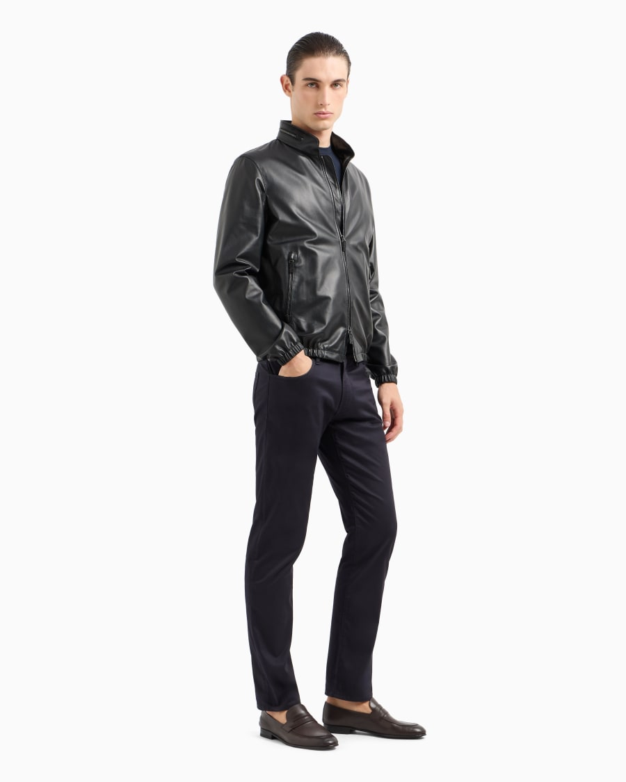 The world of armani PANTALONE 5 TASCHE REGULAR FIT IN COTONE STRETCH Qualità