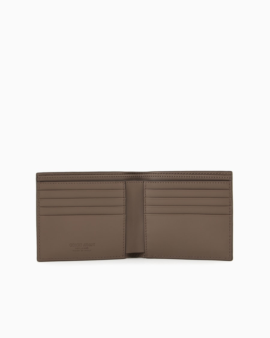The world of armani PORTAFOGLI BIFOLD IN PELLE STAMPATA Vendita